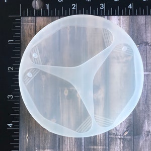 Retro Hotel 3” Keychain silicone mold Palette - DIY keychains- UV Resin Cure - translucent  silicone