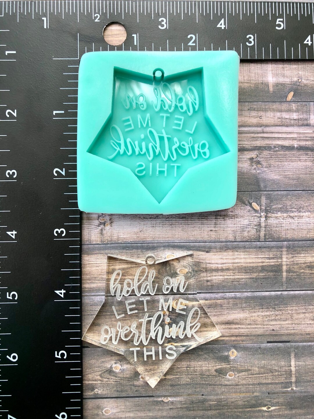 DIY Keychain Silicone Mold- Overthinking Funny Keychain- Sarcastic ...