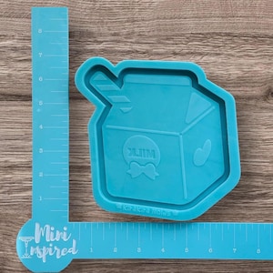 Kawaii Milk Carton Trinket Tray Mold | 6” x 5” Silicone Mold for Epoxy Resin | DIY Kawaii Tray | Cute Resin Mold | Kawaii Room Decor | Fan A