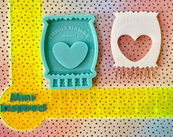 Big Kawaii Gummy silicone shaker mold for epoxy resin, DIY keychain, DIY magnet