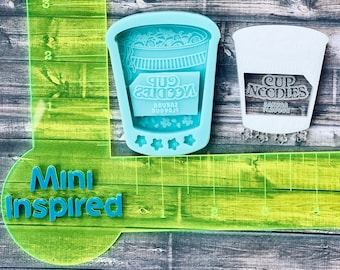 Kawaii Sakura noodles silicone shaker mold for epoxy resin