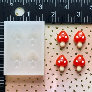Tiny Mushroom Mold Resin, Molds for Resin, UV Resin Mold, Fondant