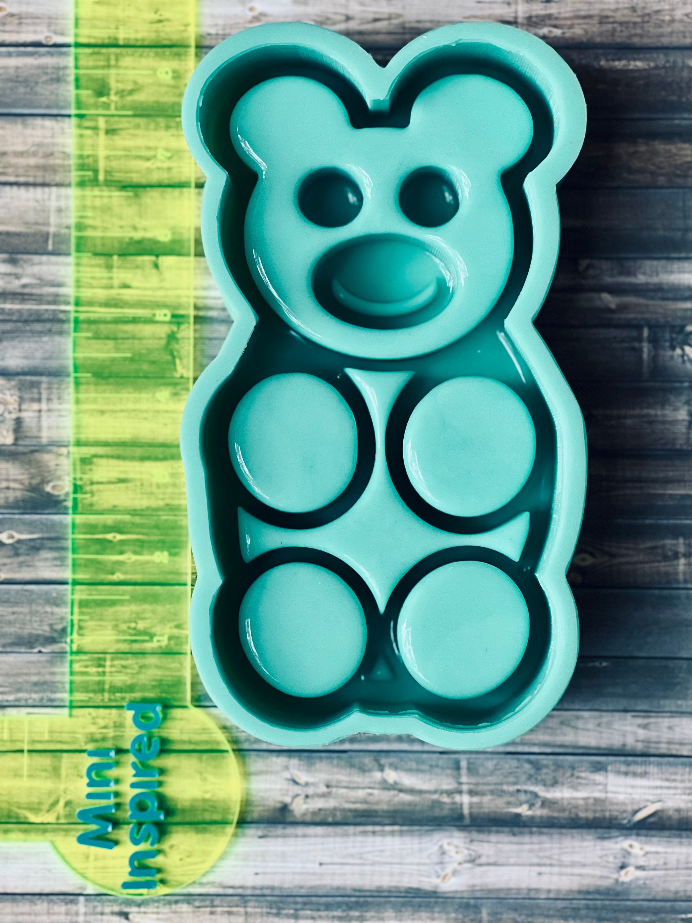 Gummy Bear Mold Candy Making Supplies Chocolate Ice Maker Soft Silicone  Molds 5 Pack With 5 Liquid Droppers, Making 250 Bears 