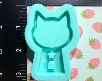 かわいいキティ柄シリコン製シェーカー型、DIYキーホルダー