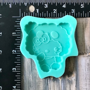 Panda Cat Silicone mold for resin - DIY keychain