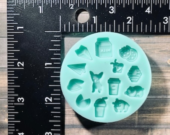 シェイカービット 樹脂用シリコンモールド - 半透明シリコン/プラチナシリコン - イヤリングスタッド