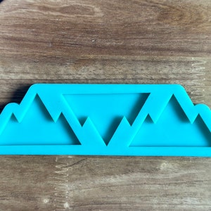 Mountain palette silicone mold for epoxy resin
