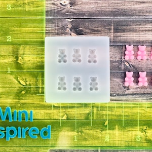Mini Gummy Bear silicone mold for UV resin