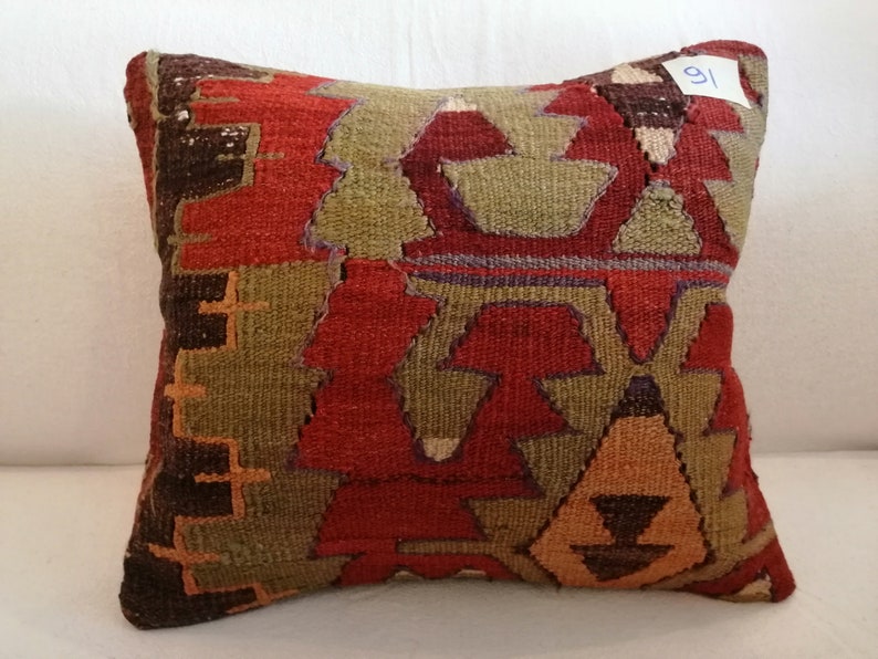 Pillow Cover Cushion Cover Ethnic Pillow Bohemian Pillow,Turkish Kilim Pillow DECORAT\u0130VE P\u0130LLOW 16x16 inch