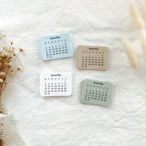 Set di adesivi per mini calendario 2025 | Adesivi per Bullet Journal, Adesivi per Planner, Adesivi Estetici, Registro del Futuro, Diffusione Settimanale, Kit per Journaling