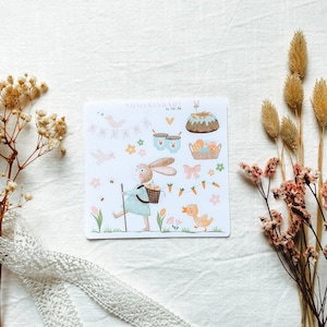 Sticker Sheet "Easter Love" | Aesthetic, Matte Sticker Sheets, Oster Aufkleber, Süße Sticker, Planner Set, Journal Stickers, Hase, Frühling