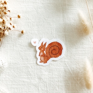 Autocollant découpé « Écureuil » | Autocollants esthétiques, Bullet Journal, Planificateur, Scrapbooking, Journal de voyage