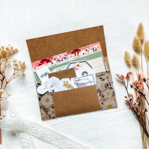 Kit diario "Cottage Life" | Adesivi estetici, adesivi per bullet journal, adesivi per planner, kit per scrapbooking, kit per junk journal, diario vintage