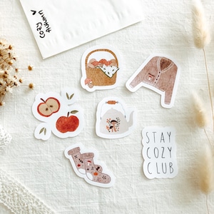 Die-Cut Sticker Bundle "Cozy Autumn" | Aesthetic Stickers, Bullet Journal, Planner Stickers, Scrapbook,Junk Journal, Travel Journal, Herbst