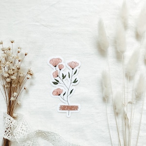 Die-Cut Sticker "dried flower" | aesthetic stickers, bullet journal stickers, planner stickers, scrapbook stickers, flower sticker, floral