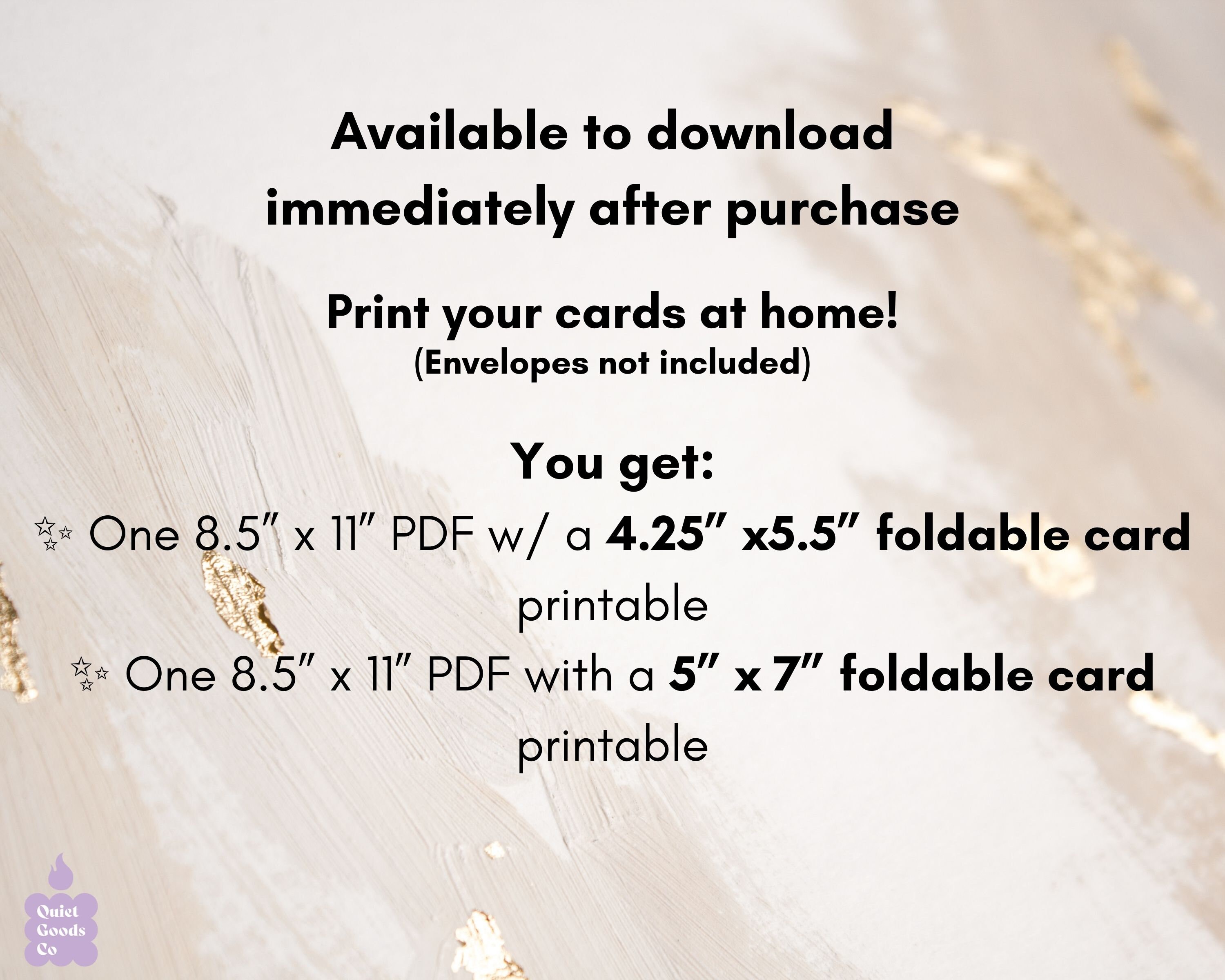 Printable Thank You Card - Instant Download PDF Card - Art Deco Thank ...