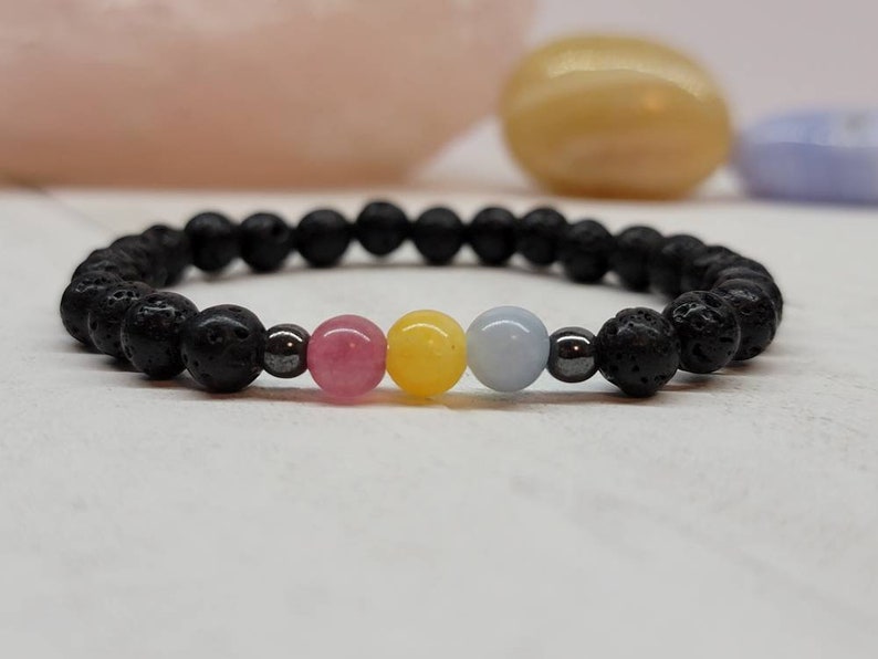 Pansexual Pride Bracelet, Pride Bracelet, Pansexual Pride, Crystal Pansexual Pride Bracelet, Pan Pride bracelet, Pansexual Pride Jewelry 