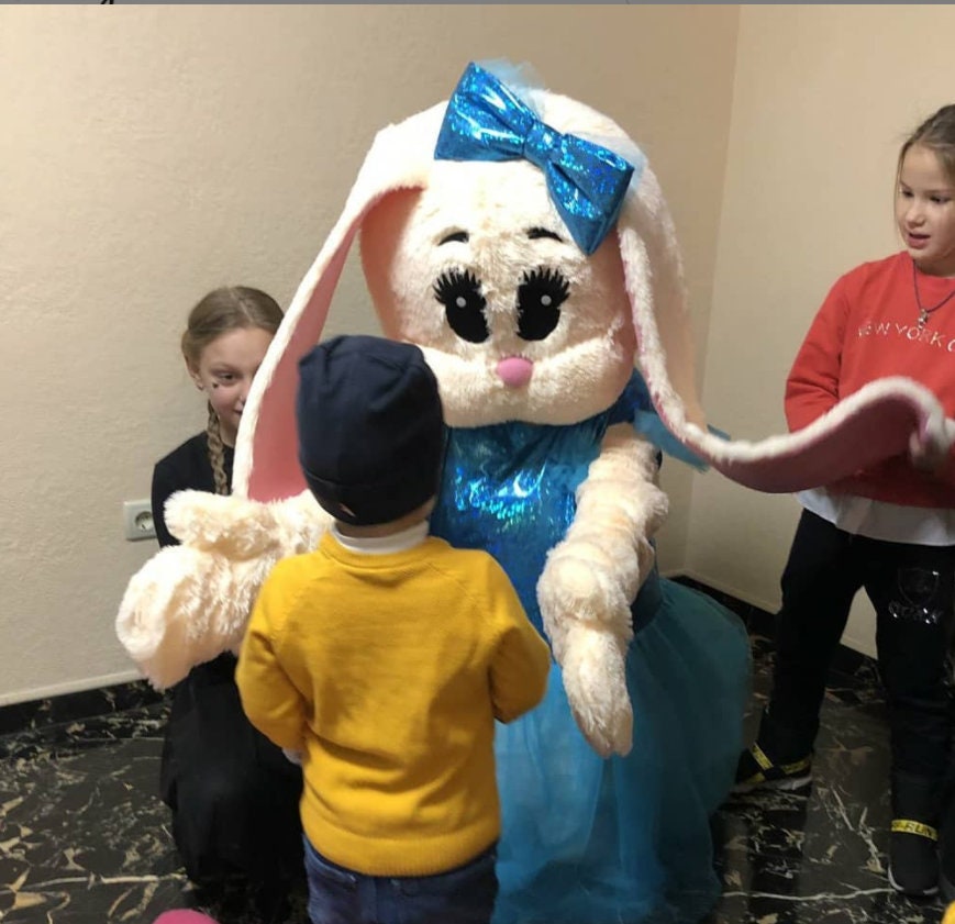 Bunny Mi Mascot Costume Custom Made. Bunny Mascots suit. Etsy