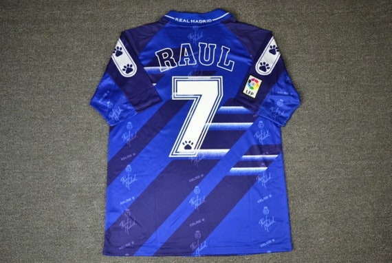 real madrid 1994 blue away classic vintage jersey