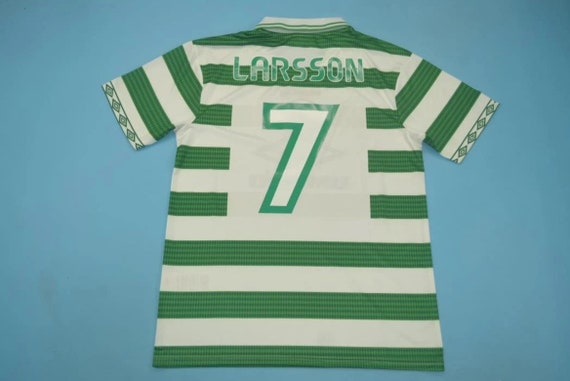 celtic larsson 1999 vintage jersey shirt vintage s