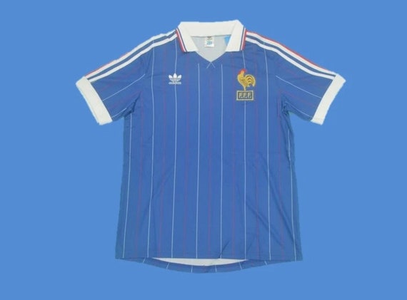 france 1982 platini classic football shirts vintag