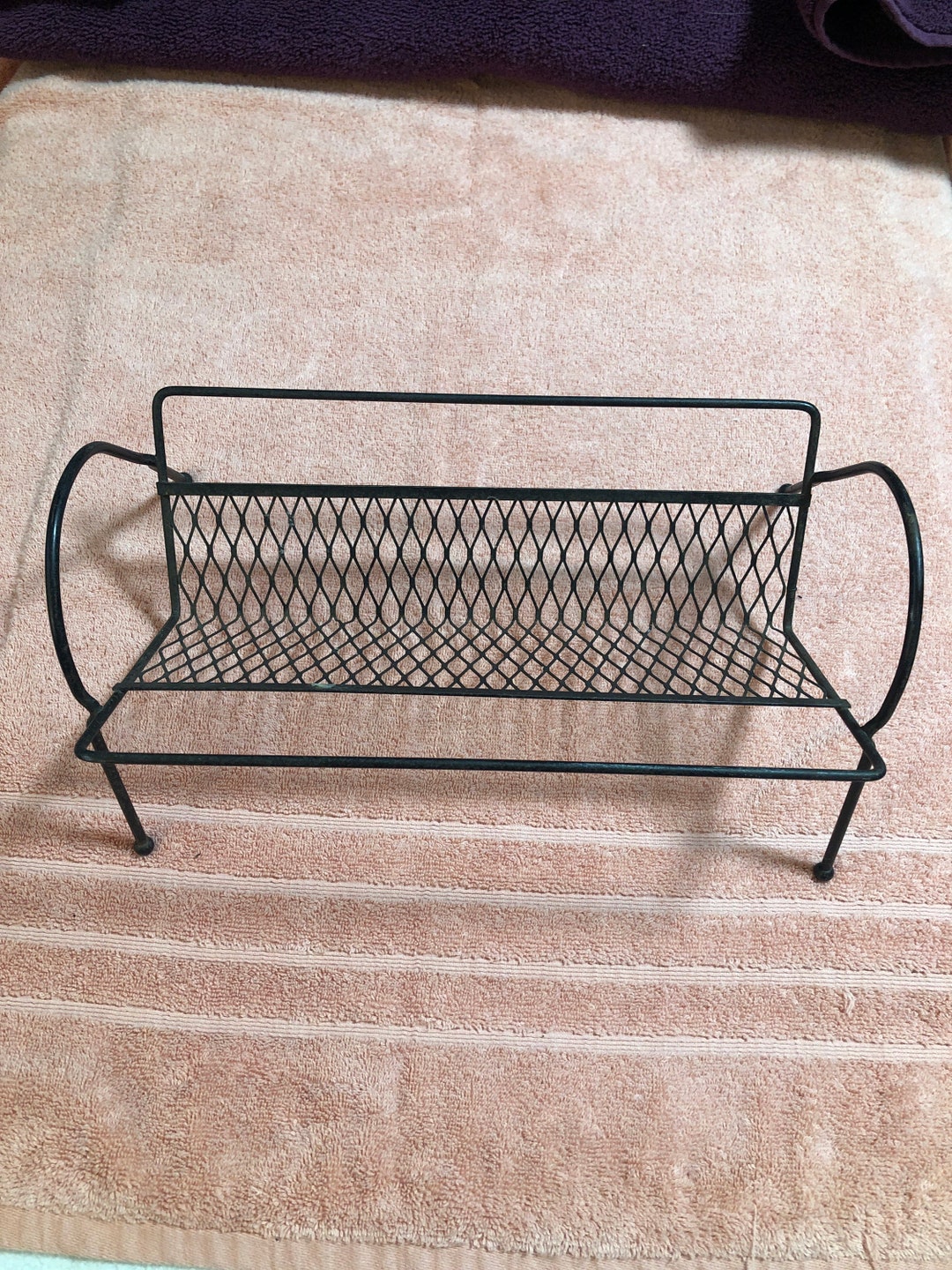 Vintage Record Wire Record Holder. 45s or Maybe Magazines. Etsy