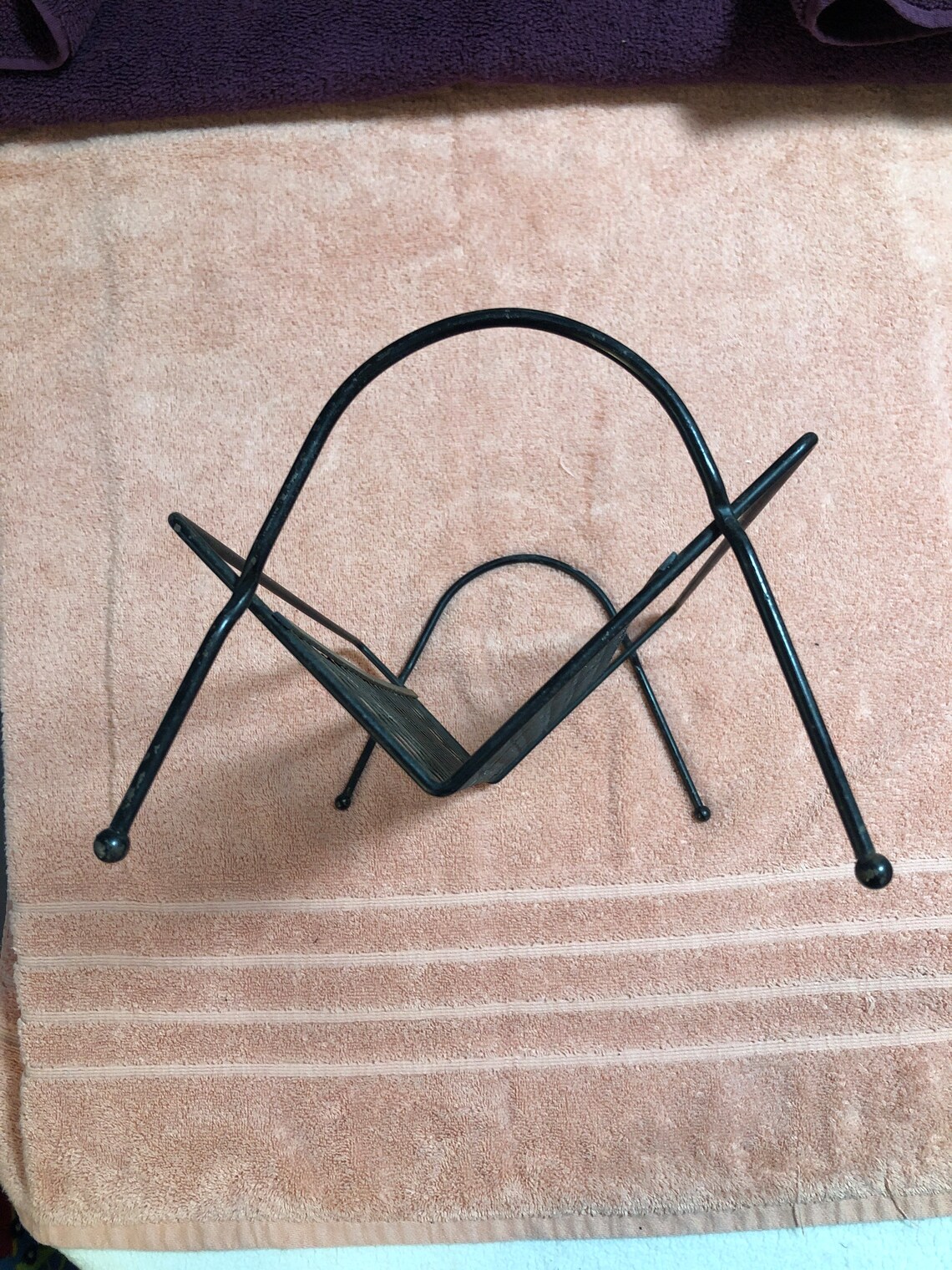 Vintage Record Wire Record Holder. 45s or Maybe Magazines. Etsy