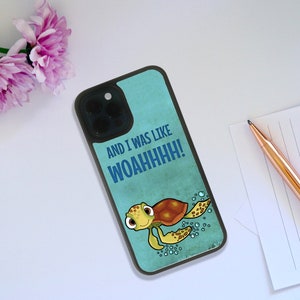 Stylish Rubber Phone Case, Snapback Phone Cover, Personalised Phone Case Gift, Funny Phone Case, Disney Finding Nemo - add your Name!