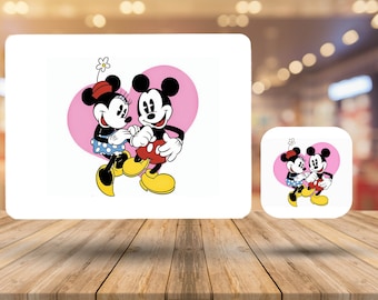 Disney Mickey Mouse Home Décor Gift 9.5 x 9.5 cm High Gloss Drink Cup Coaster