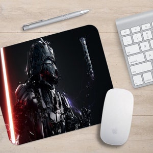 Gaming Mouse Pad, Non-slip Rubber base Mouse Mat, Waterproof Surface, Office Working, Personalised Gift, Star Wars, Darth Vader, Mandalorian
