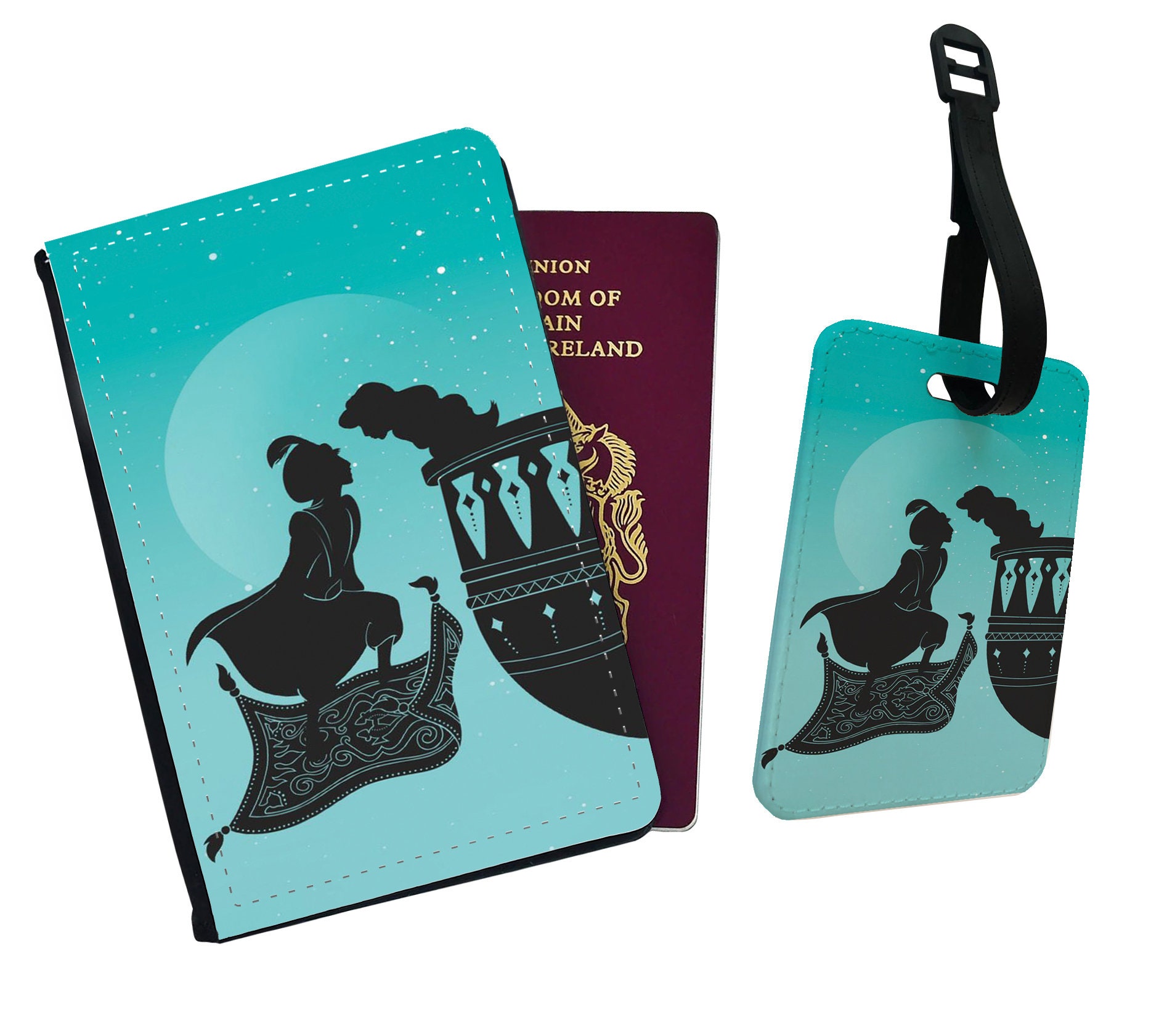 Personalised Stylish Faux Leather Passport Cover & Luggage Tag Etsy