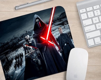 Gaming-Mauspad, rutschfeste Gummibasis Mausmatte, wasserdichte Oberfläche, Büroarbeit, personalisiertes Geschenk, Star Wars, Mandalorian, Trooper