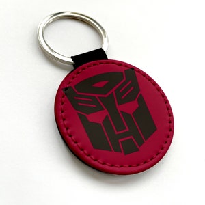 Key Ring – Home Car Office Key Holder Gift – Square, Round, Heart – Optimus Prime