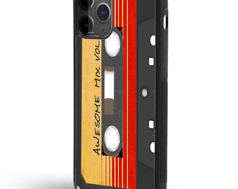 Stylish Phone Case, Personalised Snapback Phone Cover, Guardians of the Galaxy Case for iPhone and Samsung, Awesome Mix Volume 1 Tape