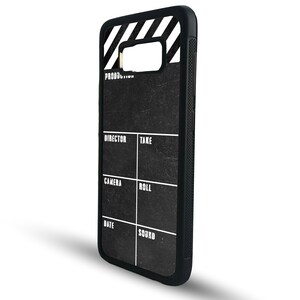 Rubber Phone Case, Personalised Snapback Phone Cover, Movie Fan Gift, Film Maker Gift, Director Clapboard - Add your Name! image 4