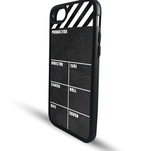 Rubber Phone Case, Personalised Snapback Phone Cover, Movie Fan Gift, Film Maker Gift, Director Clapboard - Add your Name! image 5