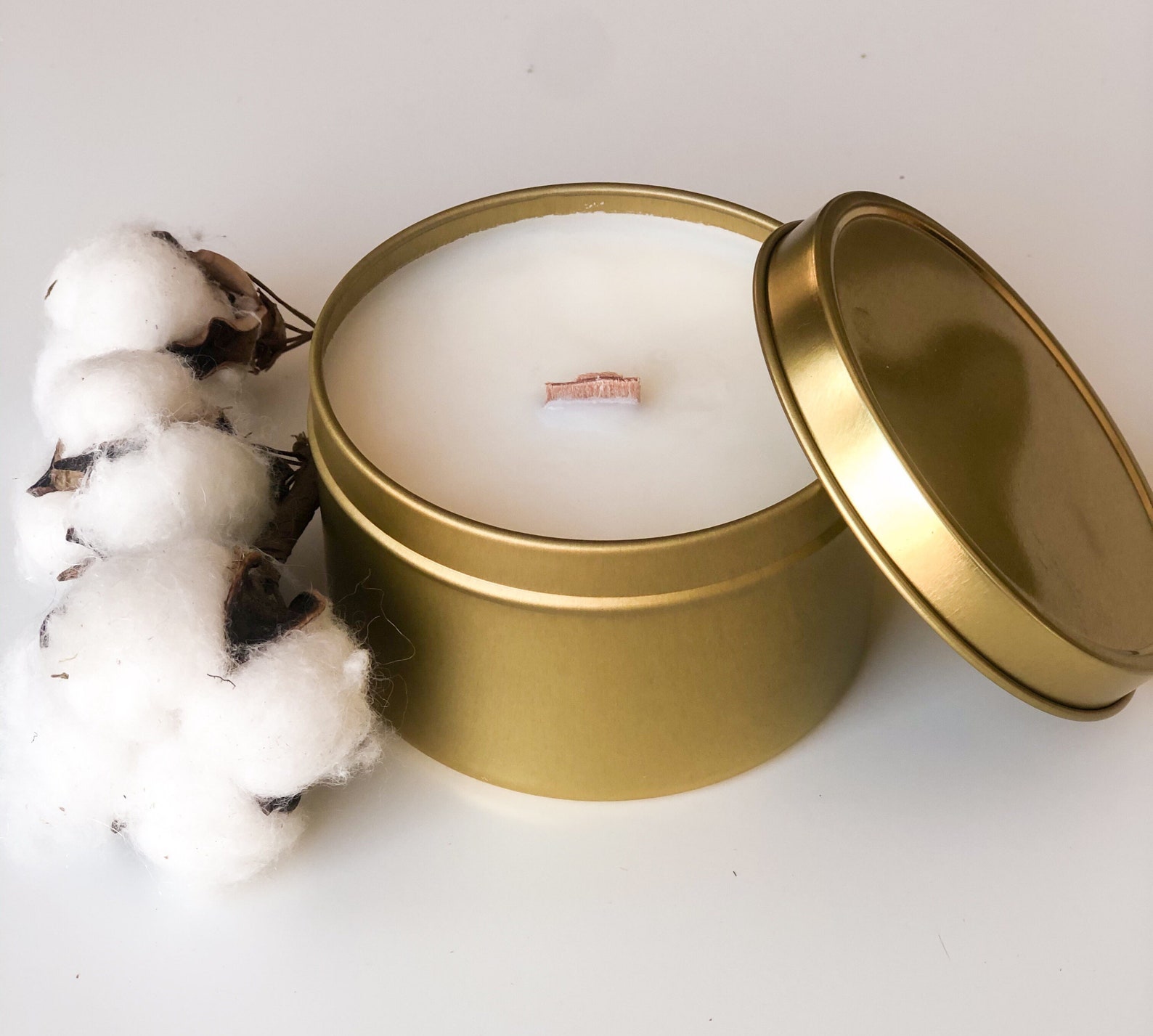 Laundry Day Soy Candle Tin Candle Wood Wick Candle Etsy