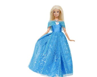Blue dress barbie Clearance