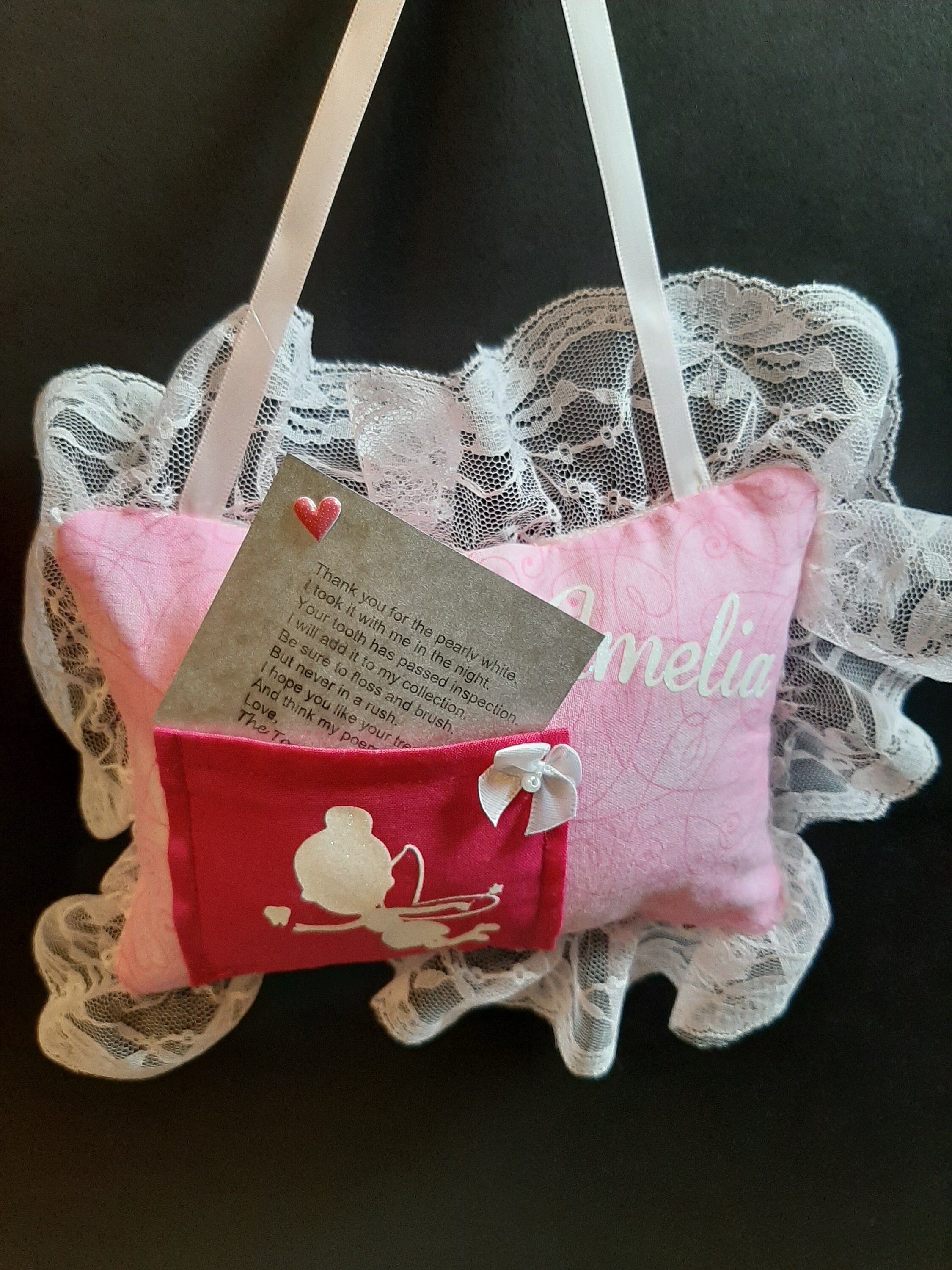tooth fairy pillow personalized