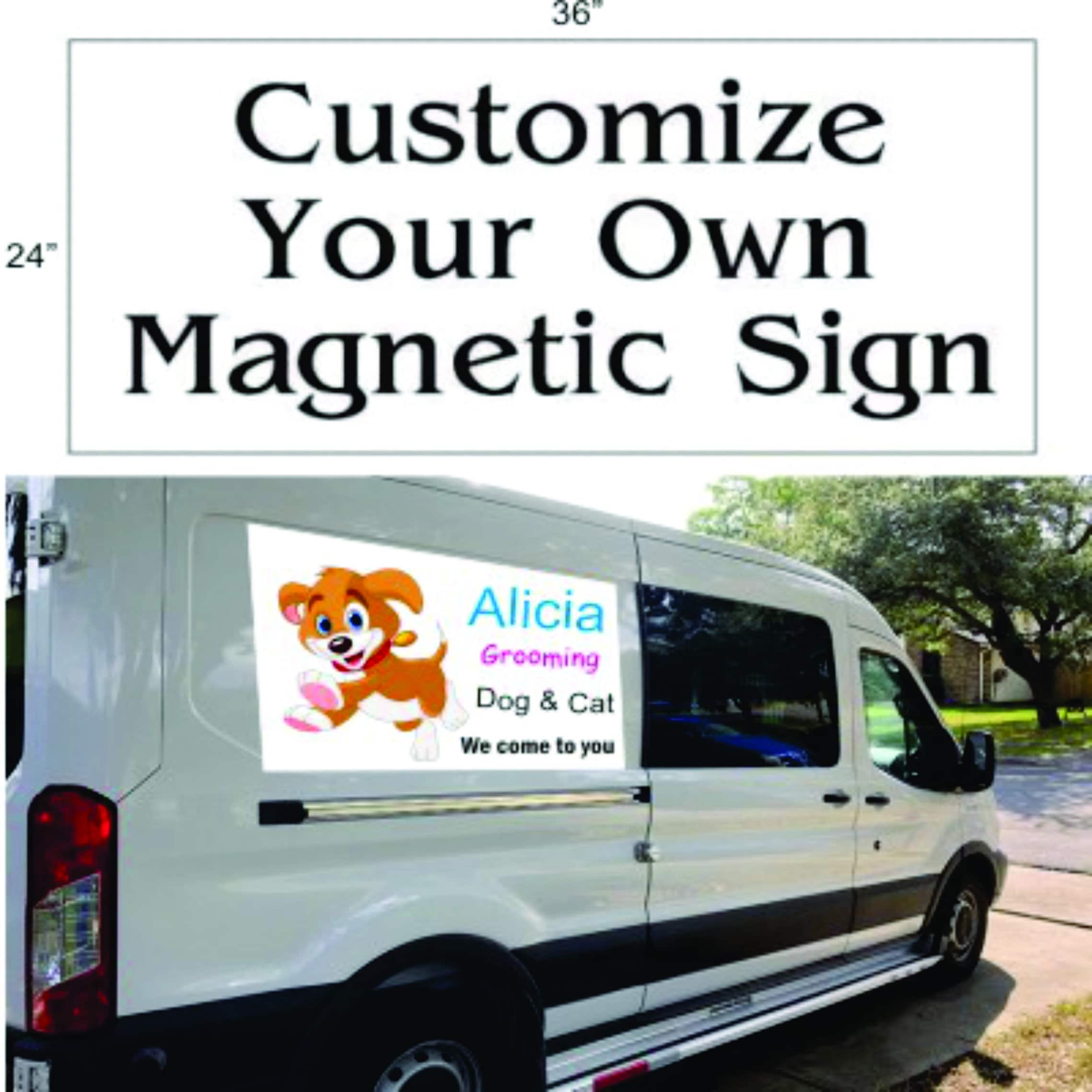 Custom Sign 2 Pack 24in X 36in Size Great Auto Car Etsy