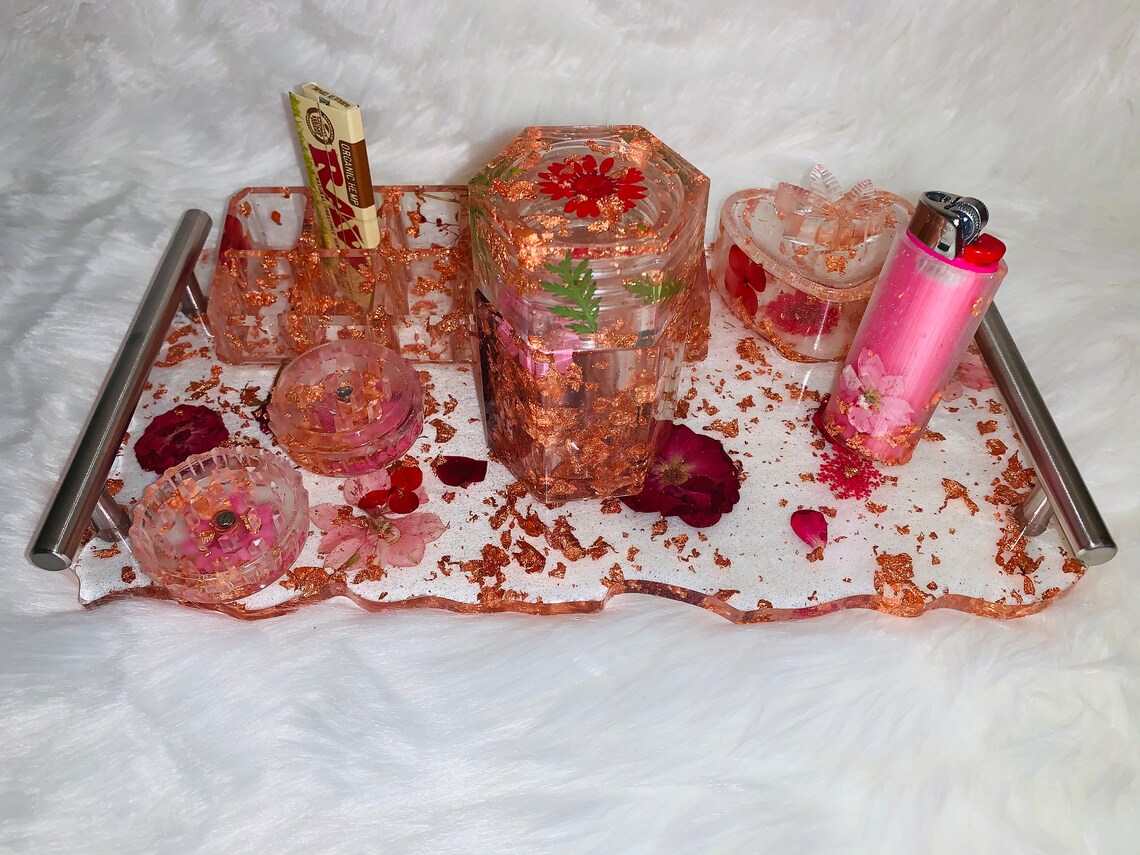 Medium Personalized Rolling Tray Set Valentines Gift For Etsy