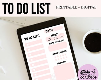 Printable To Do List  |Printable To Do Checklist | Printable To Do  List PDF | Printable To Do List | Printable To Do Sheet | Digital To Do