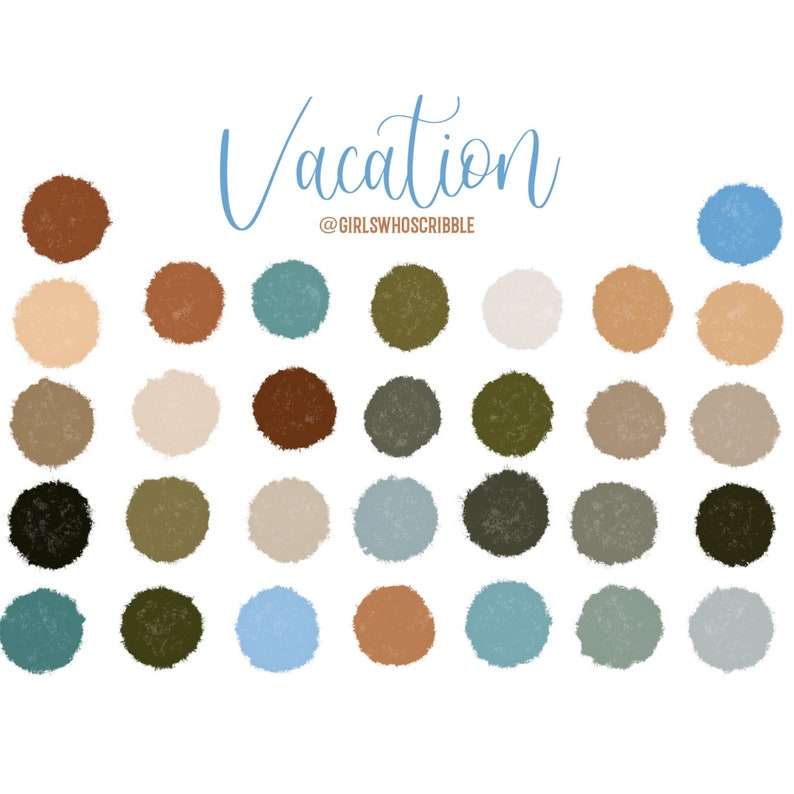 Procreate Vacation Color Palette Procreate Beach Palette 30 image 2