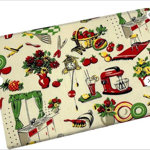 Retro Kitchen Fabric Etsy