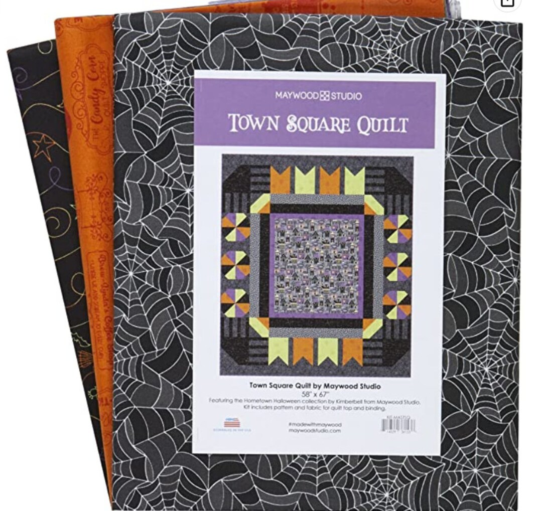 Hometown Halloween Town Square Quilt Kit by Maywood Studios - Etsy