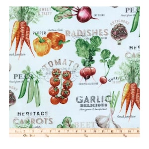 Canvas Duck Farmers Market Fabric