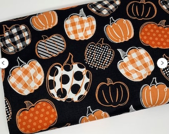 Fall Pumpkins with Polka Dots Plaid Buffalo Check designs Home Decor Brother Sister Designs