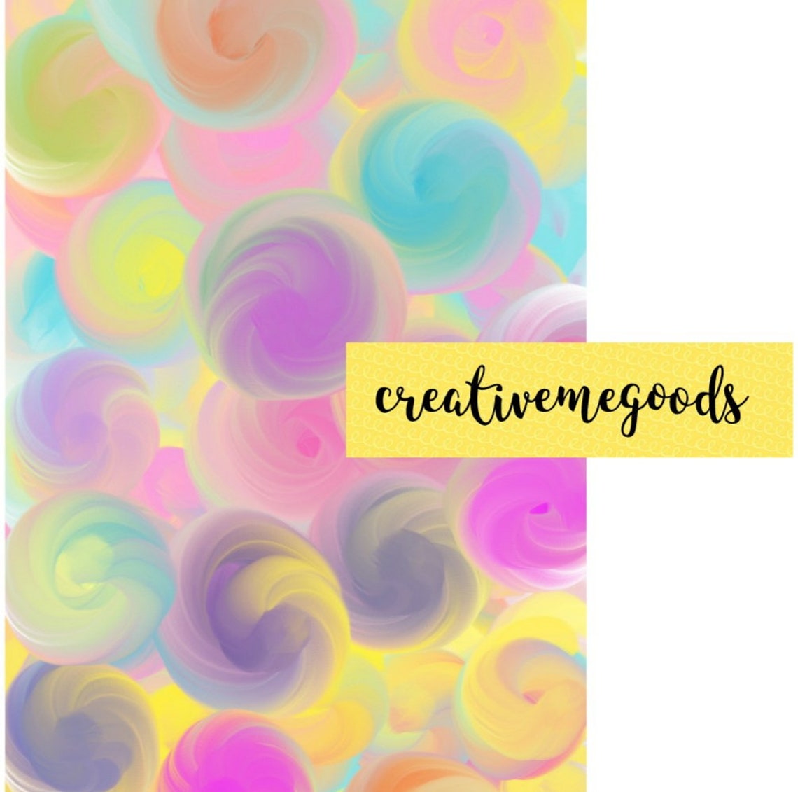 Unicorn. Cotton Candy. Candy Swirls for Commercial Use A4 Digital Paper