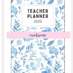 Teacher planner 2025 digital download. holistic planner for busy teachers to keep themselves organized. A4 digital download