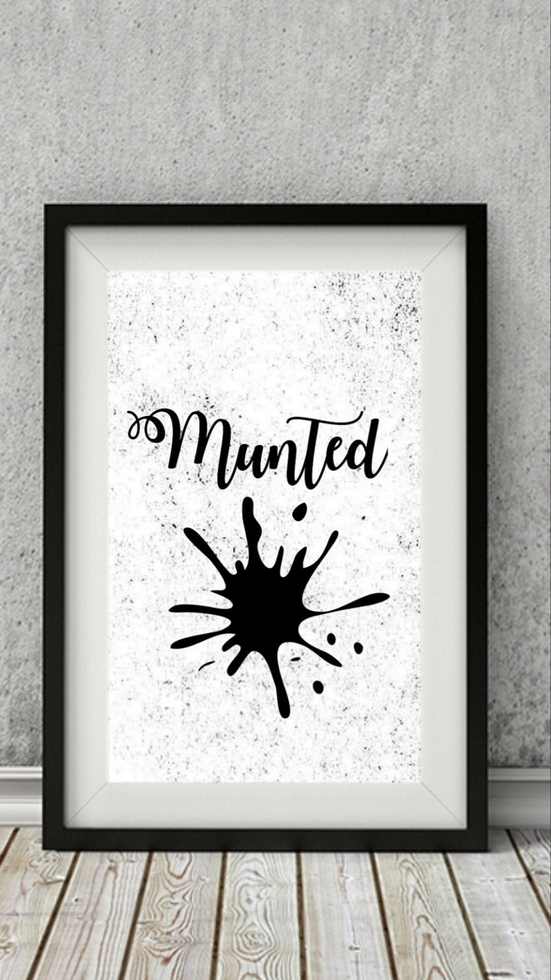 Munted digital wall art Party and hangover digital print Sassy bar room wall decor
